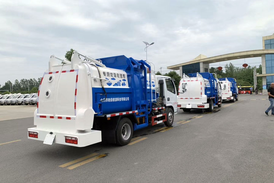 践行垃圾分类，大同企业订购三辆餐厨垃圾车(图3)